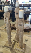 Load image into Gallery viewer, Vintage Charpoi Candle Stand