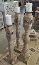 Load image into Gallery viewer, Vintage Charpoi Candle Stand
