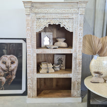 Load image into Gallery viewer, Hand Carved Indian Mehrab Bookcase Display