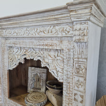 Load image into Gallery viewer, Hand Carved Indian Mehrab Bookcase Display
