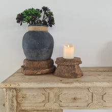 Load image into Gallery viewer, Upcycled 2-Piece Pillar Candle Holder & Raiser - 2P02