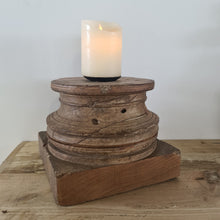 Load image into Gallery viewer, Upcycled 2-Piece Pillar Candle Holder & Raiser - 2P03