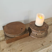 Load image into Gallery viewer, Upcycled 2-Piece Pillar Candle Holder & Raiser - 2P03