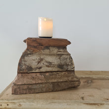 Load image into Gallery viewer, Upcycled 2-Piece Pillar Candle Holder & Raiser - 2P04