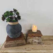 Load image into Gallery viewer, Upcycled 2-Piece Pillar Candle Holder & Raiser - 2P04