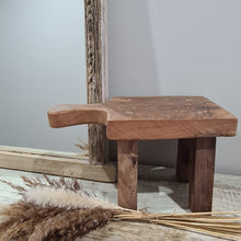 Load image into Gallery viewer, Small Vintage Timber Workers Stool