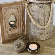 Load image into Gallery viewer, Brass Chapati Pillbox Tealight