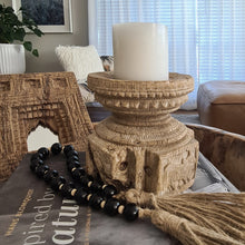 Load image into Gallery viewer, Carved Vintage Indian Bijani Seeder Candle Holders (Assorted)