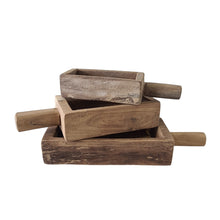 Load image into Gallery viewer, Vintage Indian Trays - 3 Piece Set