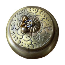 Load image into Gallery viewer, Brass Chapati Pillbox Tealight