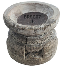 Load image into Gallery viewer, Carved Vintage Indian Bijani Seeder Candle Holders (Assorted)