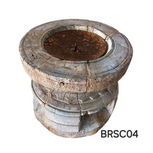 Load image into Gallery viewer, Carved Vintage Indian Bijani Seeder Candle Holders (Assorted)