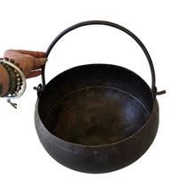 Load image into Gallery viewer, Vintage Iron Cauldren Planter Pot