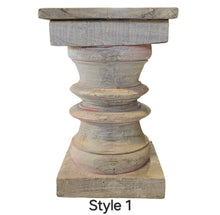 Load image into Gallery viewer, Carved Vintage Stool Side Table