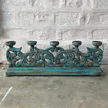 Load image into Gallery viewer, 5 Pillar Carved Candelabra Centrepiece