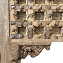 Load image into Gallery viewer, 2 Drawer Old Door Console Table - Natural - #28564