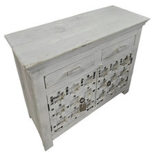 Load image into Gallery viewer, Vintage Old Door Buffet Cabinet With 2 Drawers #55513