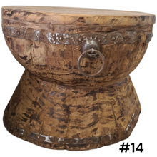 Load image into Gallery viewer, Authentic Vintage Indian Ukhali Grinder Stool