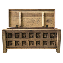 Load image into Gallery viewer, Indian Floral Trunk Coffee Table - Natural #02292