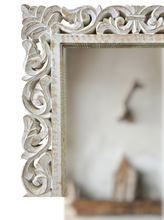 Load image into Gallery viewer, Hand Carved Indian Mirror