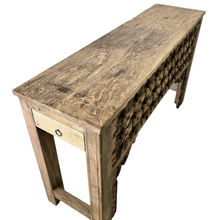 Load image into Gallery viewer, 2 Drawer Old Door Console Table - Natural - #28564