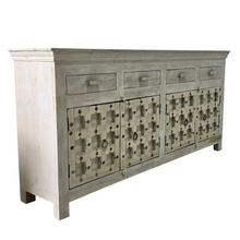 Load image into Gallery viewer, Vintage Old Door Buffet Cabinet With 4 Drawers #54077