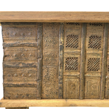 Load image into Gallery viewer, Vintage Indian Pressed Tin Trunk Coffee Table - Natural #30523