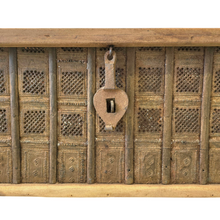 Load image into Gallery viewer, Vintage Indian Pressed Tin Trunk Coffee Table - Natural #30523