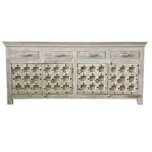 Load image into Gallery viewer, Vintage Old Door Buffet Cabinet With 4 Drawers #54077