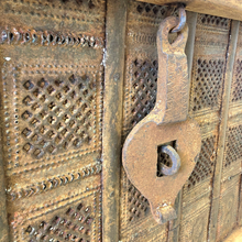 Load image into Gallery viewer, Vintage Indian Pressed Tin Trunk Coffee Table - Natural #30523