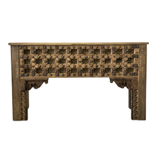 Load image into Gallery viewer, 2 Drawer Old Door Console Table - Natural - #28564