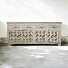 Load image into Gallery viewer, Vintage Old Door Buffet Cabinet With 4 Drawers #54077