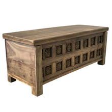Load image into Gallery viewer, Indian Floral Trunk Coffee Table - Natural #02292