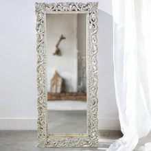 Load image into Gallery viewer, Hand Carved Indian Mirror