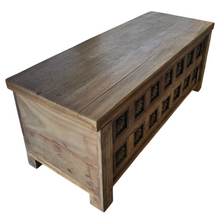 Load image into Gallery viewer, Indian Floral Trunk Coffee Table - Natural #02292
