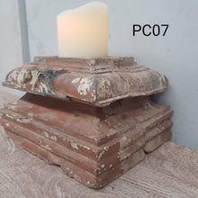 Load image into Gallery viewer, Upcycled Pillar Base Candle Holder - PC07