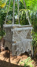 Load image into Gallery viewer, Children's Square Macrame Baby Swing Chair