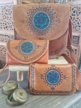 Load image into Gallery viewer, Stevie Leather Hand Tooled Mandala Handbag