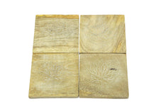 Load image into Gallery viewer, Tree Of Life Coasters In Caddy (set of 4)