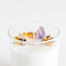 Load image into Gallery viewer, Happiness & Light - Energy Flow Crystal Soy Wax Candle