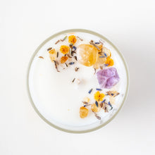 Load image into Gallery viewer, Happiness & Light - Energy Flow Crystal Soy Wax Candle