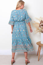Load image into Gallery viewer, Rebecca 3/4 Sleeve Long Midi Dress