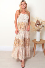 Load image into Gallery viewer, Betty Button Front Slip Maxi Dress