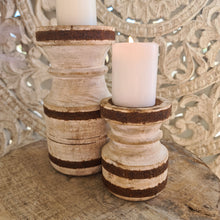Load image into Gallery viewer, Pair of Vintage Oil Pot Candle Stands
