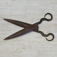 Load image into Gallery viewer, Antique handmade Indian scissors
