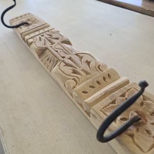 Indian Carved Triple Hooks