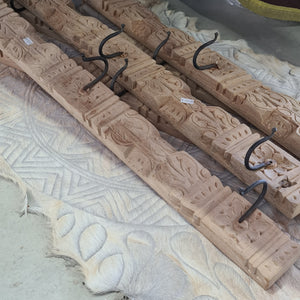 Indian Carved Triple Hooks