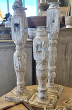 Load image into Gallery viewer, Trio of Vintage Charpoi Candle Stands

