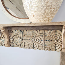 Load image into Gallery viewer, Vintage Indian Carved Console Hall Table
