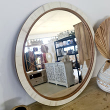 Load image into Gallery viewer, Timber &amp; Bone Inlay Circular Mirror
